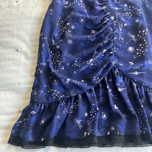 Three Floor Afterglow Cosmic Star Mini Dress